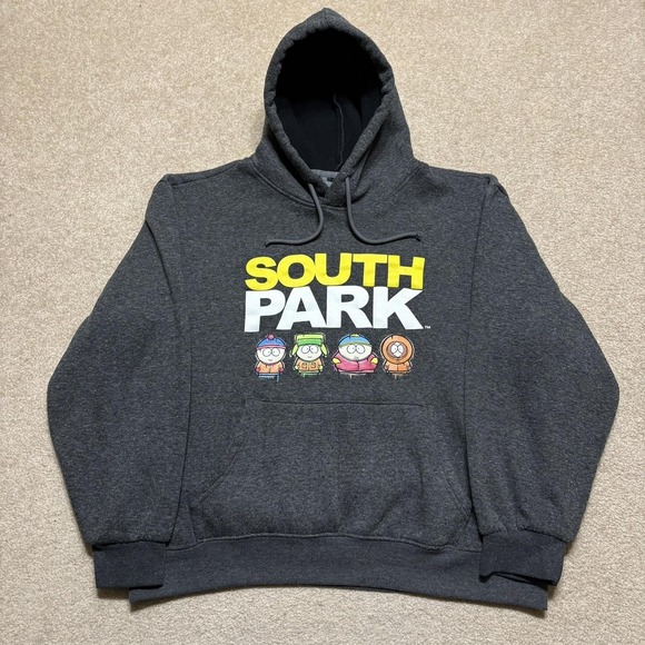 Members Only Other - South Park X Members Only Hoodie Sweatshirt Mens Large Gray Cartoon Fleece